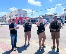 Chefe do Estado-Maior da PMPR realiza visita técnica aos locais do Carnaval 2025 em Guaratuba