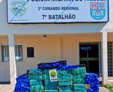 Polícia Militar do Paraná apreende 470 quilos de maconha em rodovia estadual da região Noroeste