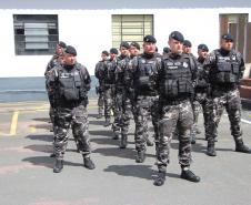 Polícia Militar do Paraná realiza solenidade que marca passagem de comando no Batalhão de Polícia de Choque