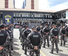 Polícia Militar do Paraná realiza solenidade que marca passagem de comando no Batalhão de Polícia de Choque