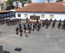 Polícia Militar do Paraná realiza solenidade que marca passagem de comando no Batalhão de Polícia de Choque