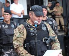 Polícia Militar do Paraná realiza solenidade que marca passagem de comando no Batalhão de Polícia de Choque
