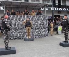 Polícia Militar do Paraná realiza solenidade que marca passagem de comando no Batalhão de Polícia de Choque