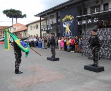 Polícia Militar do Paraná realiza solenidade que marca passagem de comando no Batalhão de Polícia de Choque