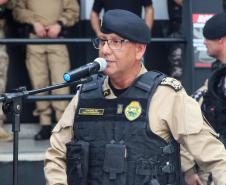 Polícia Militar do Paraná realiza solenidade que marca passagem de comando no Batalhão de Polícia de Choque
