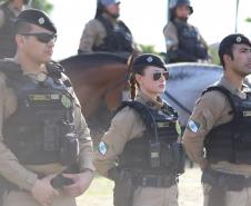A atuação da PMPR contou com diversas modalidades de policiamento
