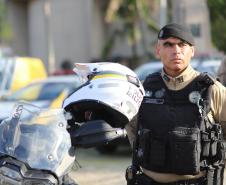 A atuação da PMPR contou com diversas modalidades de policiamento