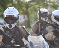 A atuação da PMPR contou com diversas modalidades de policiamento
