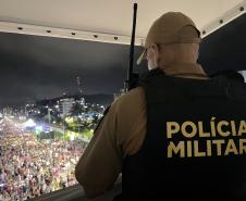 O evento que reuniu mais de 150 mil pessoas contou  com um forte esquema de policiamento preventivo e ostensivo