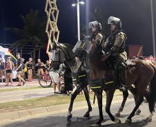 O evento que reuniu mais de 150 mil pessoas contou  com um forte esquema de policiamento preventivo e ostensivo