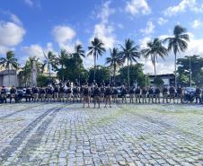 A atuação da PMPR contou com diversas modalidades de policiamento
