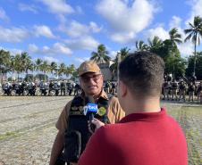 A atuação da PMPR contou com diversas modalidades de policiamento