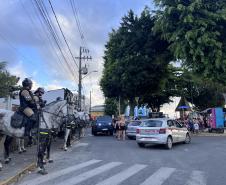 A atuação da PMPR contou com diversas modalidades de policiamento