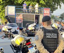 A atuação da PMPR contou com diversas modalidades de policiamento