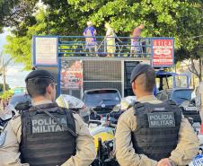 A atuação da PMPR contou com diversas modalidades de policiamento