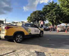 A atuação da PMPR contou com diversas modalidades de policiamento