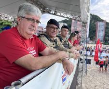 Para assegurar que a prova ocorresse com tranquilidade, a PMPR mobilizou efetivo de diferentes unidades
