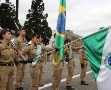Polícia Militar do Paraná realiza solenidade alusiva a Tiradentes na Academia do Guatupê