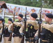 Polícia Militar do Paraná realiza solenidade de entrega do Espadim Tiradentes na Academia do Guatupê