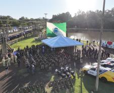 Atuação conta com drones, cães e helicópteros para ampliar a presença policial