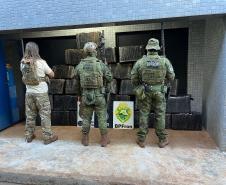 Ação integrada entre PMPR, PCPR e PF resulta na apreensão de 732 kg de maconha em Foz do Iguaçu