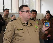 Diretoria de Gestão de Pessoas da PMPR apresenta novo brasão em solenidade no Quartel do Comando-Geral