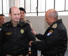 Diretoria de Gestão de Pessoas da PMPR apresenta novo brasão em solenidade no Quartel do Comando-Geral
