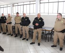 Diretoria de Gestão de Pessoas da PMPR apresenta novo brasão em solenidade no Quartel do Comando-Geral