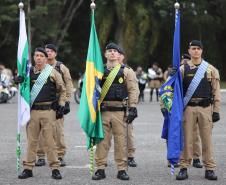 A cerimônia foi marcada por atos simbólicos de homenagem à história e à missão da corporação