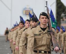 A cerimônia foi marcada por atos simbólicos de homenagem à história e à missão da corporação