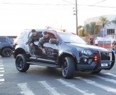 A Polícia Militar participa de maneira estratégica, empregando seu efetivo e unidades especializadas