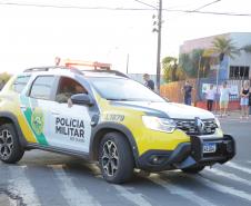 A Polícia Militar participa de maneira estratégica, empregando seu efetivo e unidades especializadas