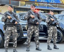 A Polícia Militar participa de maneira estratégica, empregando seu efetivo e unidades especializadas