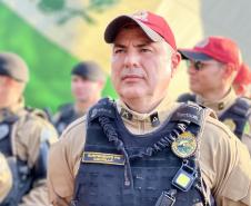 A Polícia Militar participa de maneira estratégica, empregando seu efetivo e unidades especializadas