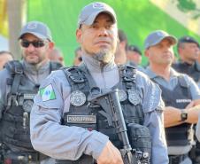 A Polícia Militar participa de maneira estratégica, empregando seu efetivo e unidades especializadas