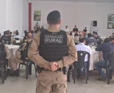 Polícia Militar do Paraná realiza reuniões técnicas com lideranças comunitárias rurais das regiões de Entre Rios e Vale do Ivaí