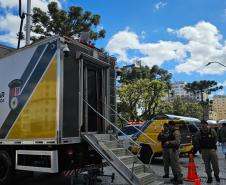 PMPR reforça policiamento em Curitiba com plataforma de observação elevada