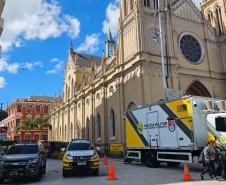 PMPR reforça policiamento em Curitiba com plataforma de observação elevada