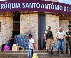 Polícia Militar do Paraná intensifica apoio às vítimas do tornado em Rio Bonito do Iguaçu