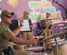 Para este ano, a Banda da PMPR apresenta um repertório totalmente renovado, preparado especialmente para a temporada de verão