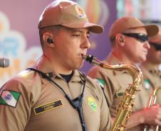 Para este ano, a Banda da PMPR apresenta um repertório totalmente renovado, preparado especialmente para a temporada de verão