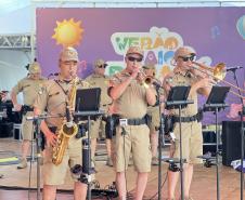 Para este ano, a Banda da PMPR apresenta um repertório totalmente renovado, preparado especialmente para a temporada de verão