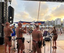 Para este ano, a Banda da PMPR apresenta um repertório totalmente renovado, preparado especialmente para a temporada de verão