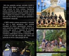Com periodicidade semanal ao longo de toda a operação, a publicação destaca o trabalho técnico, humano e profissional dos homens e mulheres da PMPR