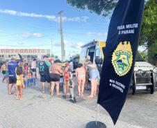 O espetáculo aconteceu no Palco Sunset, instalado no Morro do Cristo