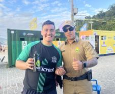 O espetáculo aconteceu no Palco Sunset, instalado no Morro do Cristo