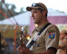 O espetáculo aconteceu no Palco Sunset, instalado no Morro do Cristo