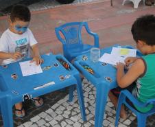 Cinto afivelado e sorriso no rosto: a “Voltinha UTV PMPR” conquista a criançada no litoral