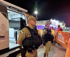 Policiamento show Pontal do Paraná dia 18