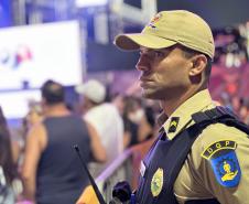 Policiamento show Pontal do Paraná dia 18